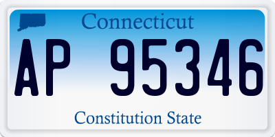 CT license plate AP95346