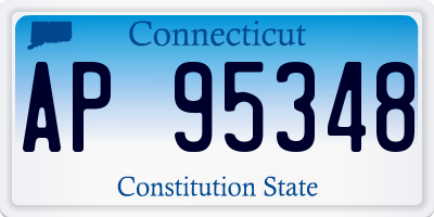 CT license plate AP95348