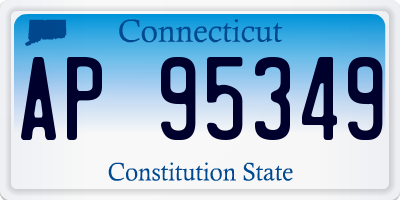 CT license plate AP95349