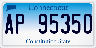 CT license plate AP95350