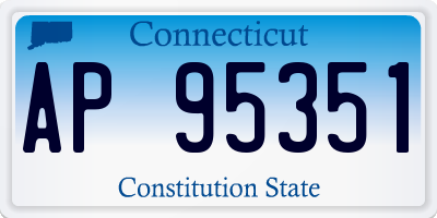 CT license plate AP95351