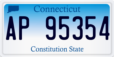 CT license plate AP95354