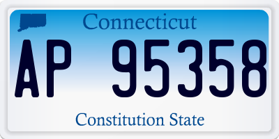 CT license plate AP95358