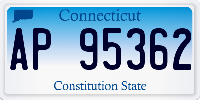 CT license plate AP95362