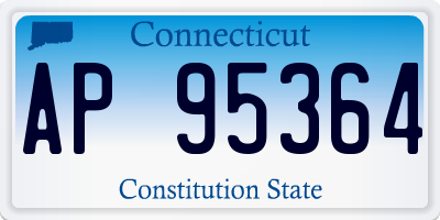 CT license plate AP95364