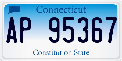 CT license plate AP95367