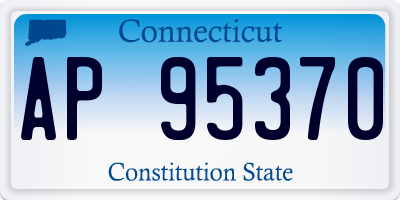 CT license plate AP95370