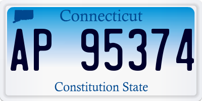 CT license plate AP95374