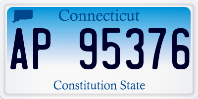 CT license plate AP95376