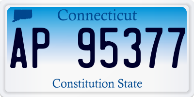 CT license plate AP95377