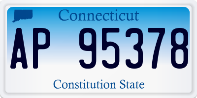 CT license plate AP95378