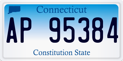 CT license plate AP95384