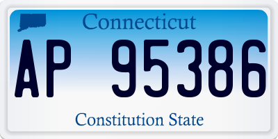 CT license plate AP95386