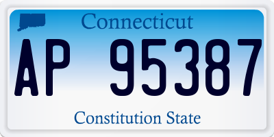 CT license plate AP95387