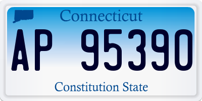 CT license plate AP95390