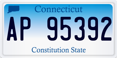 CT license plate AP95392