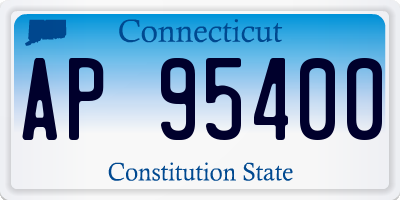 CT license plate AP95400