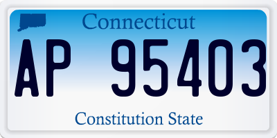 CT license plate AP95403