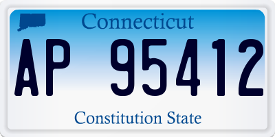 CT license plate AP95412