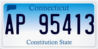 CT license plate AP95413