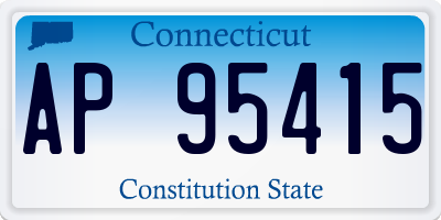 CT license plate AP95415