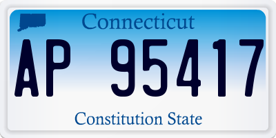 CT license plate AP95417