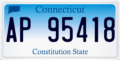 CT license plate AP95418