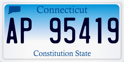 CT license plate AP95419