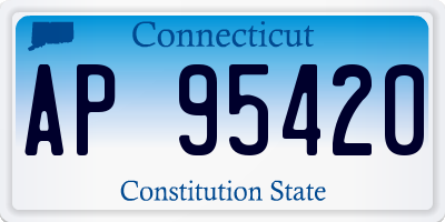 CT license plate AP95420