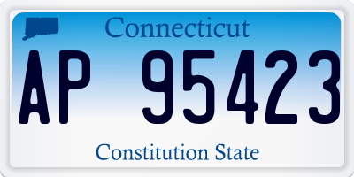 CT license plate AP95423