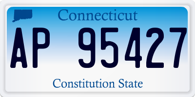 CT license plate AP95427