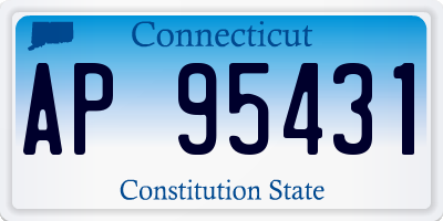 CT license plate AP95431