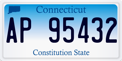 CT license plate AP95432