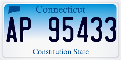 CT license plate AP95433