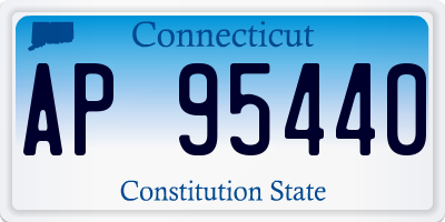 CT license plate AP95440