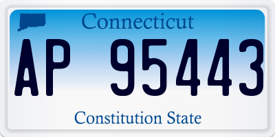 CT license plate AP95443