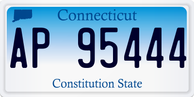 CT license plate AP95444