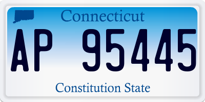 CT license plate AP95445