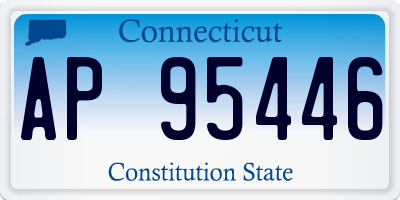 CT license plate AP95446