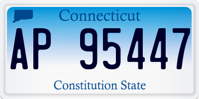 CT license plate AP95447