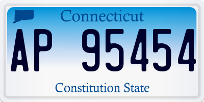 CT license plate AP95454