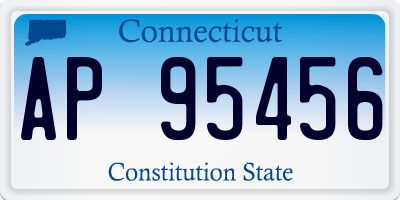 CT license plate AP95456