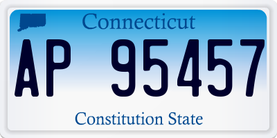 CT license plate AP95457