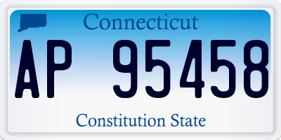 CT license plate AP95458