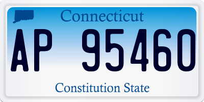 CT license plate AP95460