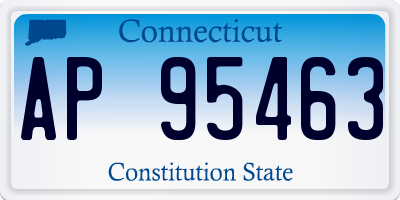 CT license plate AP95463