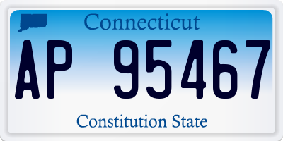 CT license plate AP95467