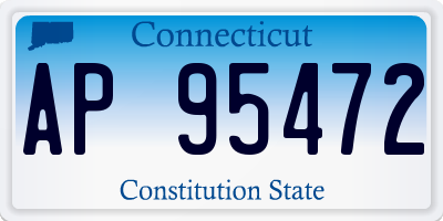 CT license plate AP95472