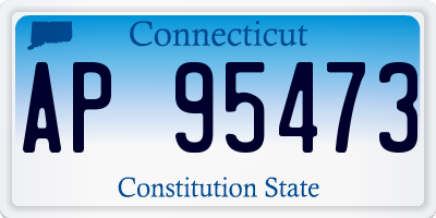 CT license plate AP95473