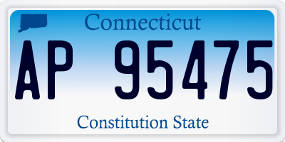 CT license plate AP95475